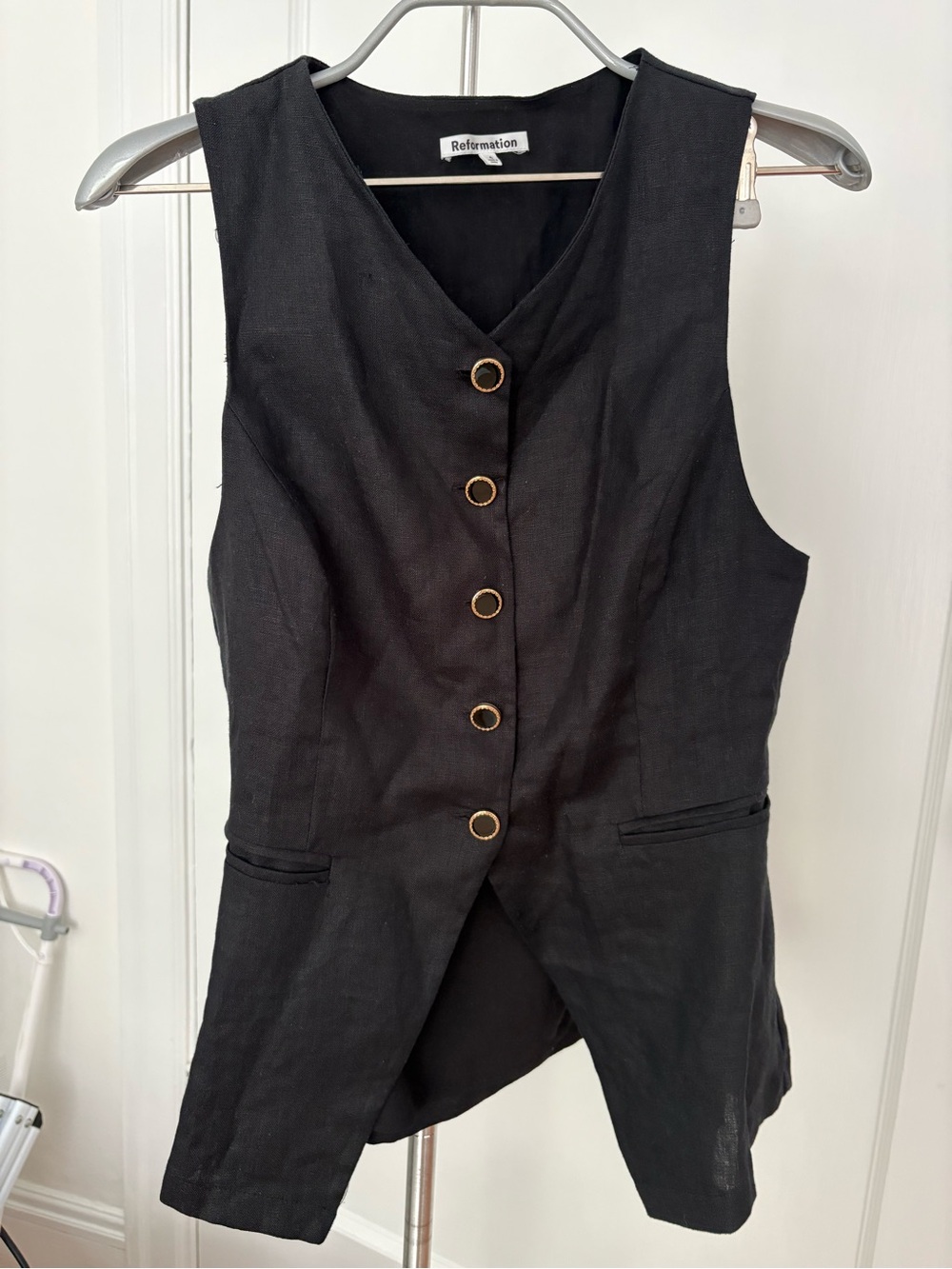 Reformation Aspen Linen Top